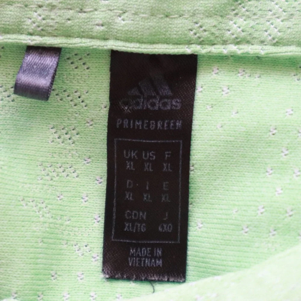 Adidas‎ Polo Shirt Mens XL Primegreen Performance Golf Green Camo Short Sleeve